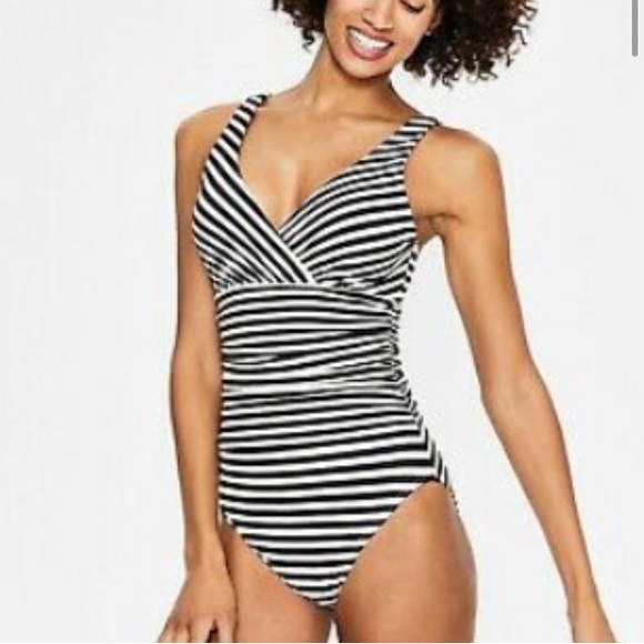 Boden | Navy Striped Swimsuit | Size 10 - Picture 5 of 5